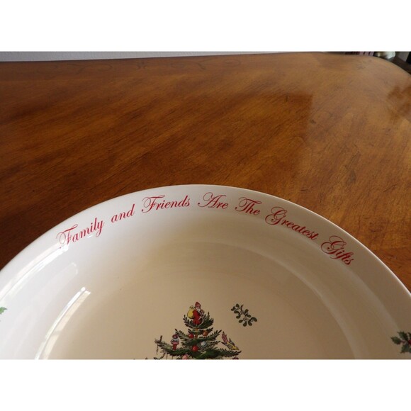 Spode Large 10" Round Christmas Tree Annual Serving Bowl 2014 Friends & Family - Picture 4 of 16